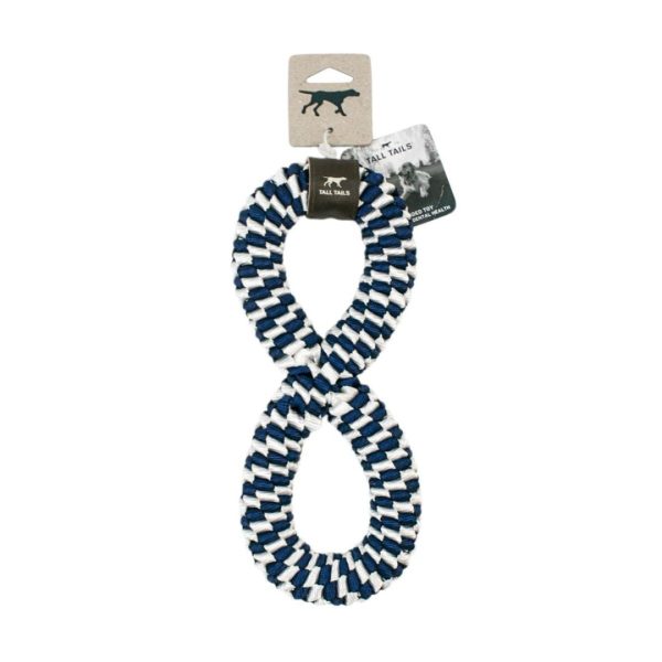 Tall Tails Dog Braided Infinity Tug Navy 11 Inches For Cheap