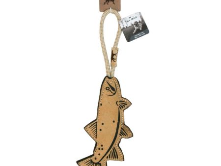 Tall Tails Dog Leather And Wool Trout 16 Inches Hot on Sale