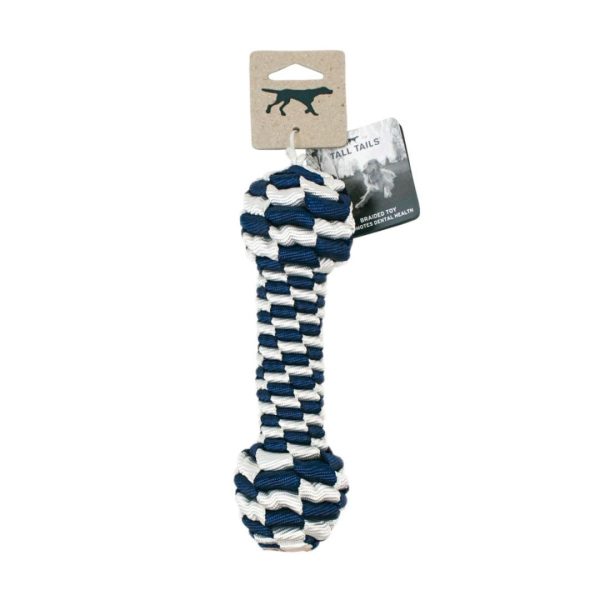 Tall Tails Dog Braided Bone Navy 9 Inches For Cheap