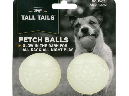 Tall Tails Dog Fetch Balls Glow In The Dark 2 Pack Fashion