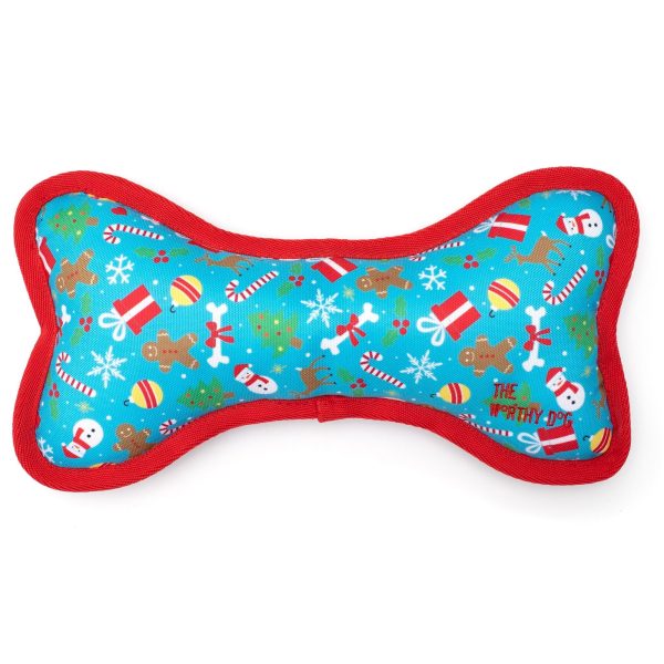 The Worthy Dog Bone Winter Wonderland Small For Sale