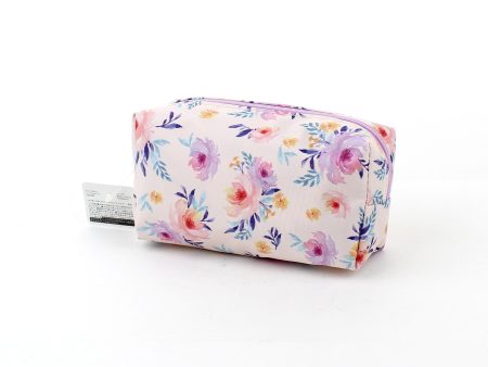 Zipper Pouch (For Cosmetics & Stationery   Floral   Watercolour   D5.5xW15xH7.5cm) Sale