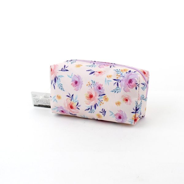 Zipper Pouch (For Cosmetics & Stationery   Floral   Watercolour   D5.5xW15xH7.5cm) Sale