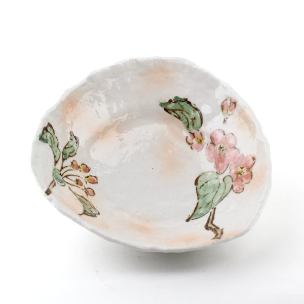 Blurred Cherry Blossom Triangular 20 cm Ceramic Bowl For Sale