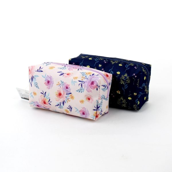 Zipper Pouch (For Cosmetics & Stationery   Floral   Watercolour   D5.5xW15xH7.5cm) Sale