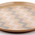 Chevron Bamboo Fiber Plastic Dish Online