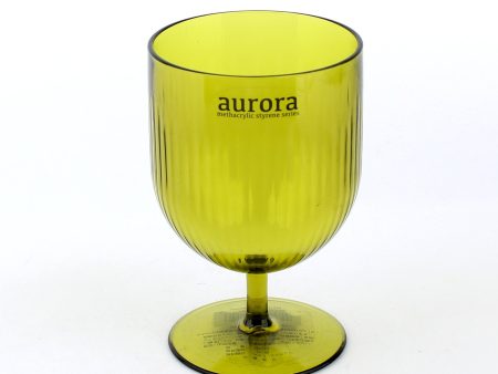 Aurora Acrylic Green Goblet (300mL) on Sale