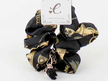 Scarf Chain Scrunchie with Tassel Fashion