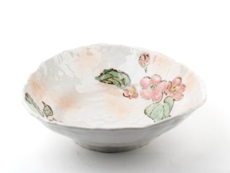 Blurred Cherry Blossom Triangular 20 cm Ceramic Bowl For Sale