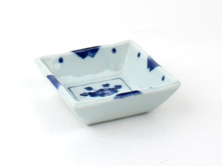 Sometsuke Square 9.5 cm Ceramic Square Bowl For Sale