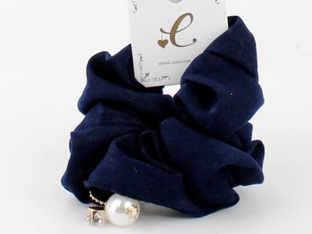 Warm Matte Scrunchie with Pearl Online Sale