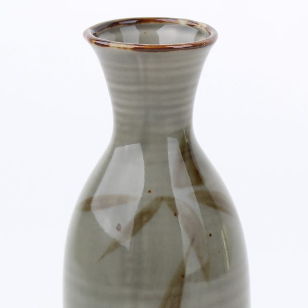 Mashiko Bamboo Porcelain Tokkuri Sake Bottle Online Sale