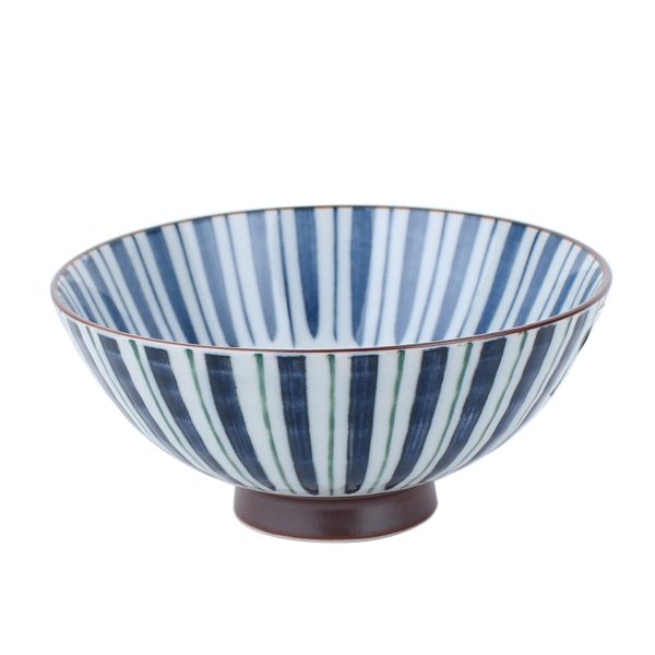 Hasui Two-Colour Tokusa Ten Grass Porcelain Bowl d.14.2cm For Sale