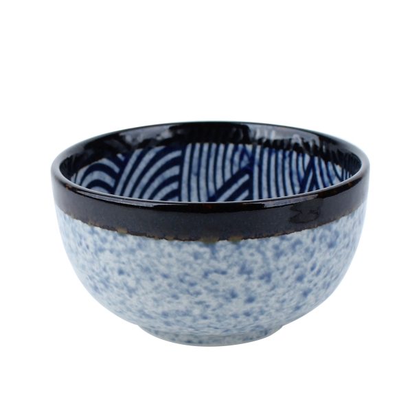 Blue Ocean Waves Ceramic Bowl d.12.8cm Discount