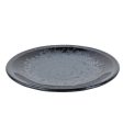 Black Pearl Porcelain Plate d.19.8cm For Sale