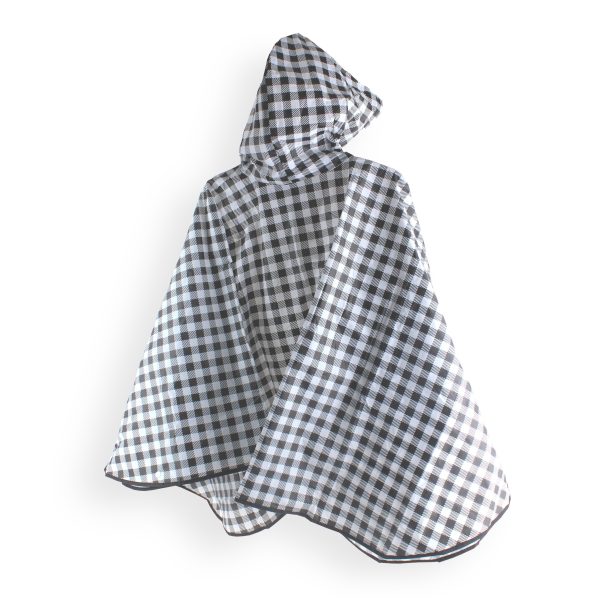 Checkered Poncho with Bag Rain Online Sale