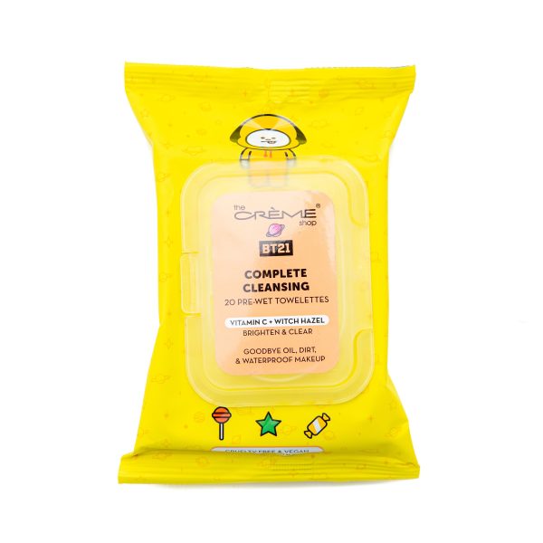 The Creme Shop BT21 Complete Cleansing Towelettes (Vitamin C + Witch Hazel) Online