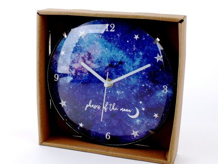 Moon Wall Clock (d.20cm) on Sale