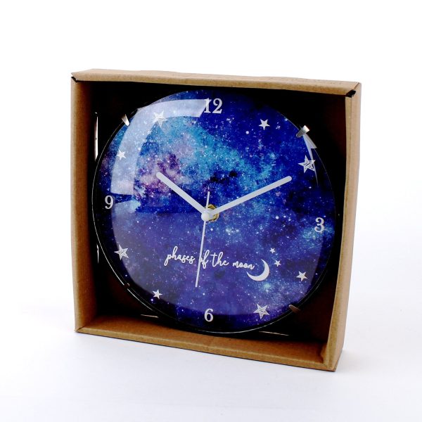 Moon Wall Clock (d.20cm) on Sale