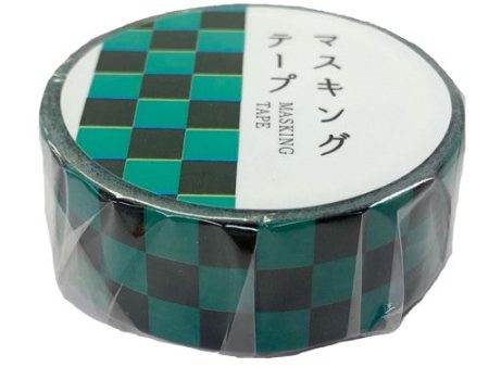 World Craft Masking Tape Japanese Pattern Masking Tape 15mm Green Fashion