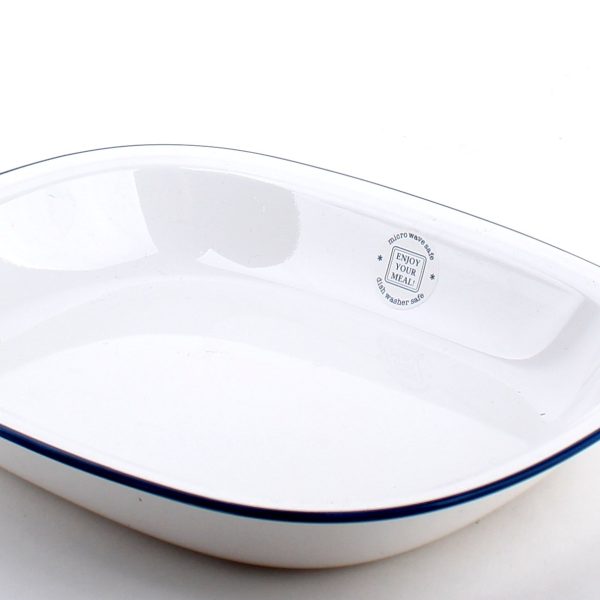 Plate (Microwavable WT BK 20x15.5cm) Online now