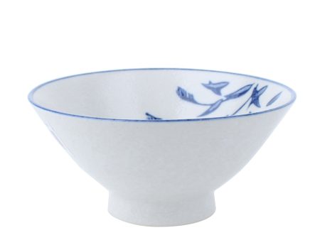 Awayuki Ashi Light Snowfall Reed Ceramic Rice Bowl L d.15.2cm Hot on Sale