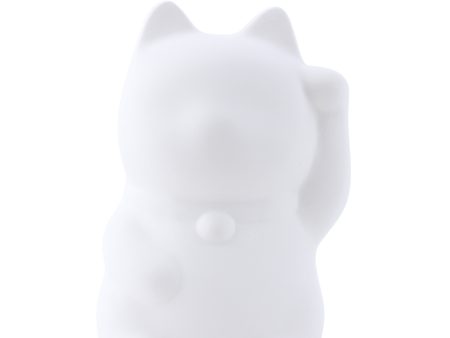 Yakushigama Ceramic Lucky Cat Coin Bank Left Paw Raised For Sale