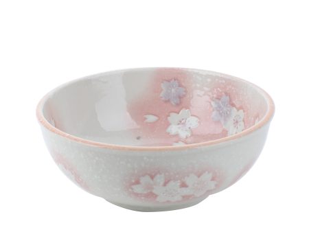 Sakura Cherry Blossom, White Gap Porcelain Bowl d.13.2cm on Sale