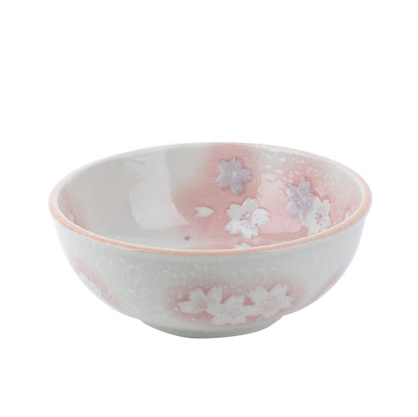 Sakura Cherry Blossom, White Gap Porcelain Bowl d.13.2cm on Sale