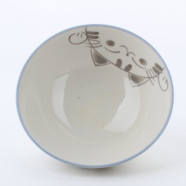 Kohiki Calico Cat Porcelain Bowl d.14cm For Sale