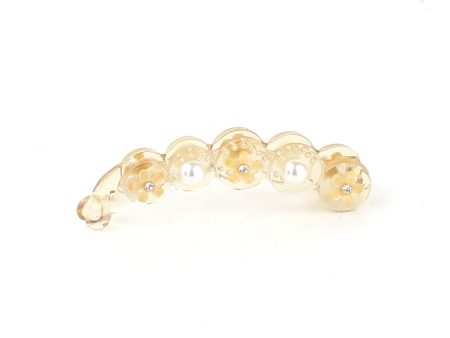 Banana Clip with Pearl Flower Online Sale