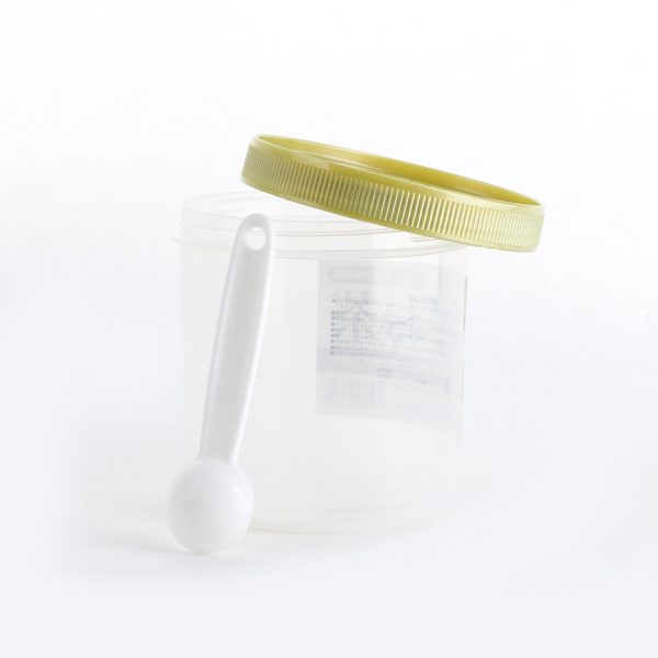 Plastic Tea Canister with Spoon (d.11.5x12.2cm) Cheap