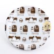 Farm Inspired Motif Lightweight Porcelain Plate on Sale