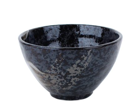 Akeyo Arabake Rough Brush Stroke Porcelain Bowl d.13.3cm Online now