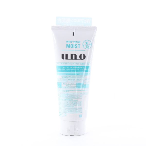 Uno Whip Wash Moist Shiseido Moisturizing Creamy Face Wash 130 g Online now