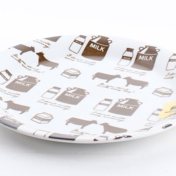 Farm Inspired Motif Lightweight Porcelain Plate on Sale