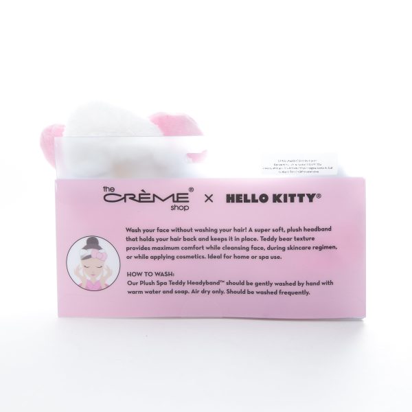 The Creme Shop Hello Kitty Pink Signature Bow Plush Spa Headband Online now