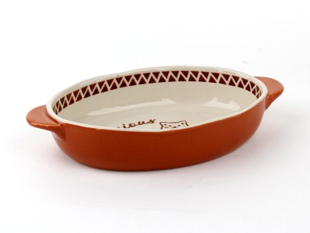 Precious Time Cat Oval Bakeware Online now