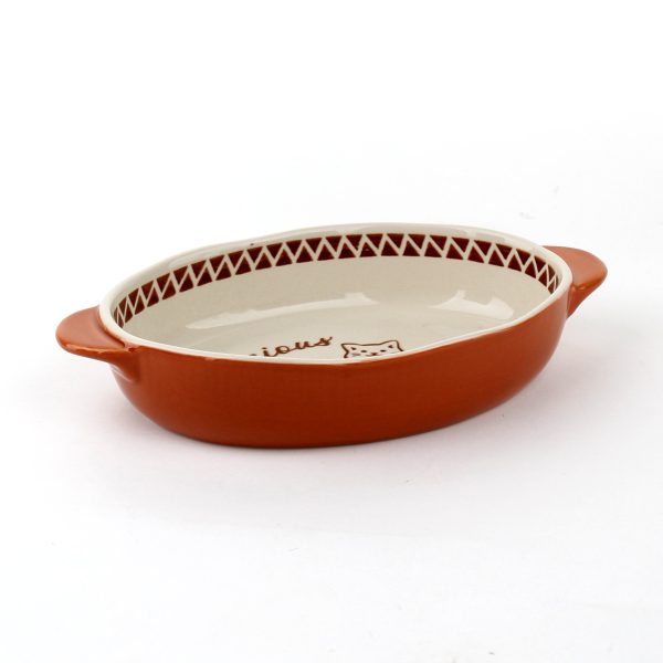 Precious Time Cat Oval Bakeware Online now