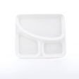 2-Section Rectangular Ceramic Plate For Cheap