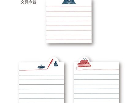 Yamazakura Bookmark Memo PadPast & Present: Own, Ink Pen, Books (3 design x 5 sheets) For Cheap