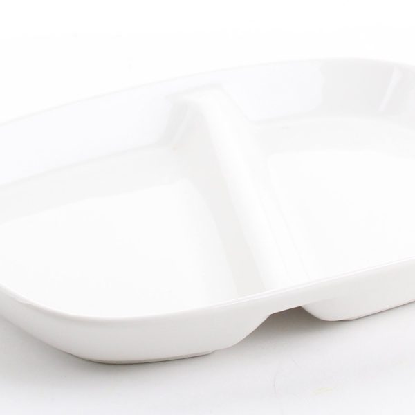 2-Section Ceramic Plate Online Sale