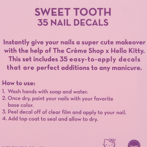 The Creme Shop Hello Kitty Sweet Tooth 35 Nail Decals For Cheap