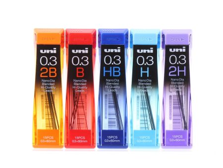 0.3mm 15pcs Mechanical Pencil Lead (2B   B   HB   2H) Discount