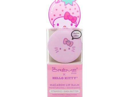 The Creme Shop Hello Kitty Macaron Lip Balm Strawberry Rose Latte For Discount