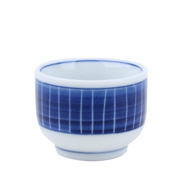 Kuchi Brush Stroke Tokusa Ten Grass Porcelain Sake Cup Hot on Sale