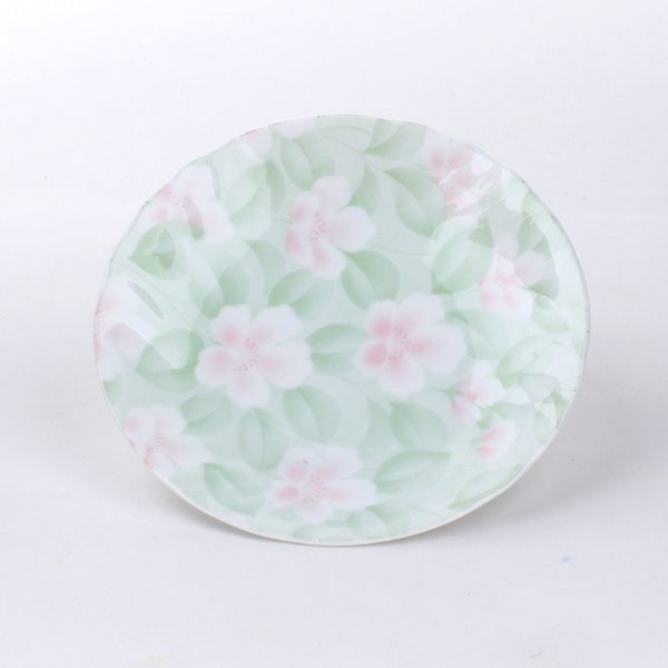 Floral Pattern Porcelain Plate (2.5cm d.13.5cm) Online Sale