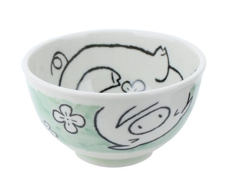 Pig Porcelain Bowl d.13cm Online Sale