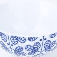 Porcelain Mitsuba Tsunagi Rice Bowl (Blue) Online