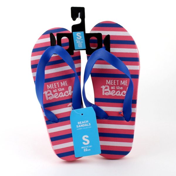 Beach Sandals (Polyethylene Polyvinyl Chloride S Stripes) Fashion